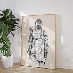 Buddha Statue Printable, Buddha Wall Art, Buddha Print, Aesthetic Room ...