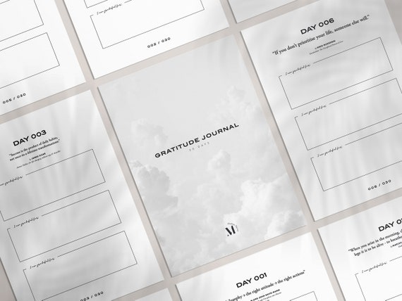 Gratitude journal printable, PDF, A4,  Mindfulness Journal, Daily gratitude, Printable Journal, Instant download,