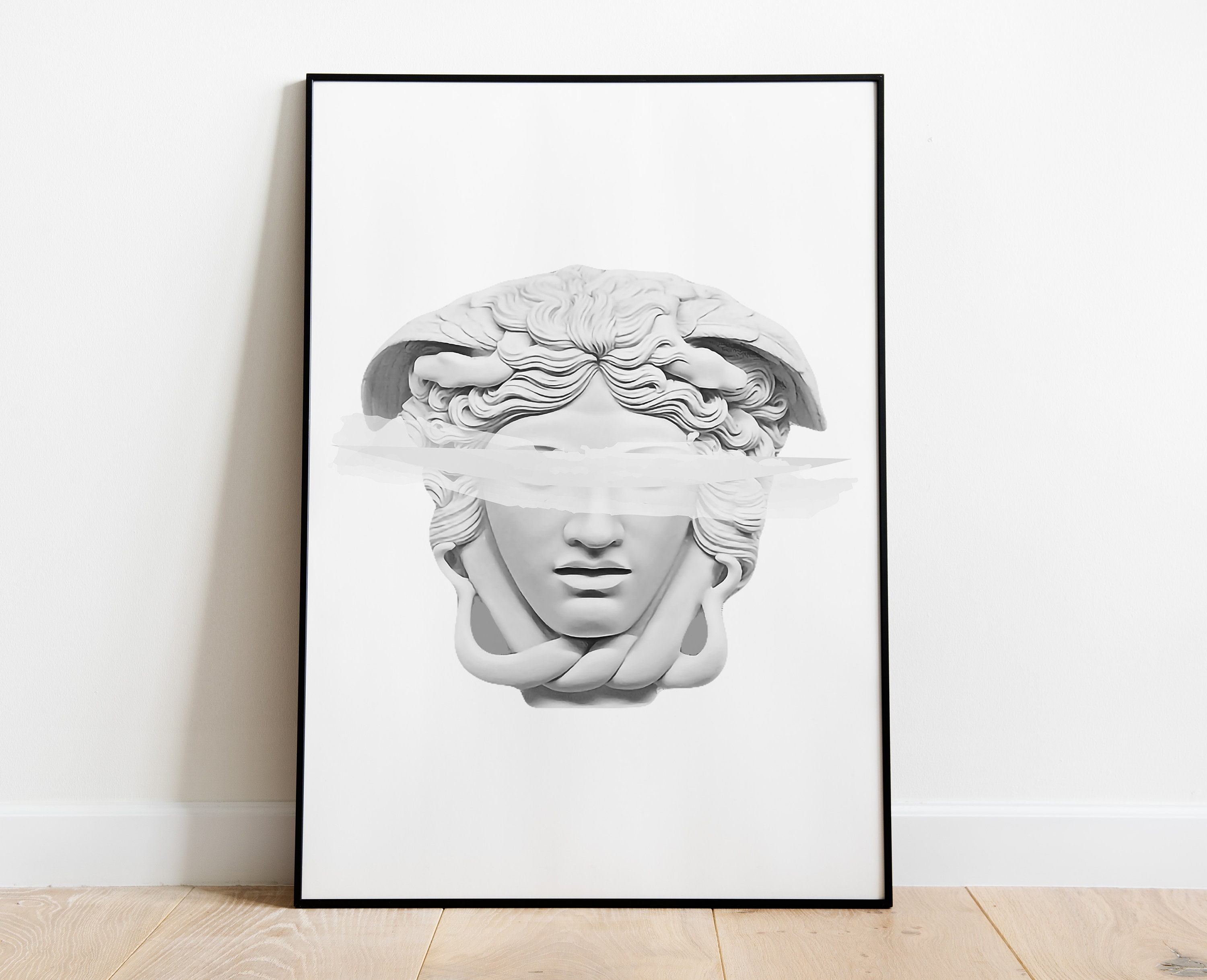 Medusa Statue Greek Mythology Art Greek Decor Aesthetic - Etsy
