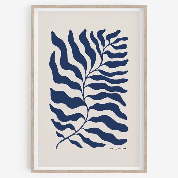 Matisse Indigo Blue Cut-outs printable, Matisse Art Print, Henri Matisse Nu Bleu, Matisse Poster, Henri Matisse, Instant download.