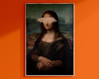 Mona Lisa Printable Art - Instant Download for Gallery Wall -  Altered Painting - Perfect for Home Decor and Office - Italian Renaissance