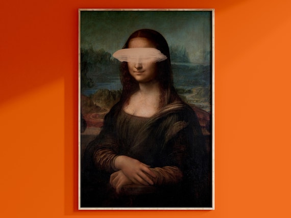 Mona Lisa Printable Art - Instant Download for Gallery Wall -  Altered Painting - Perfect for Home Decor and Office - Italian Renaissance