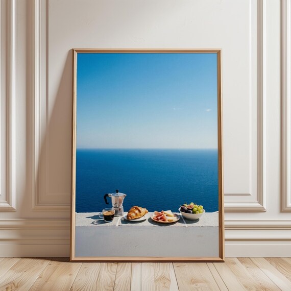 Summer Coastal Morning Still Life Photography, Mediterranean Home Decor (Digital Download) 745