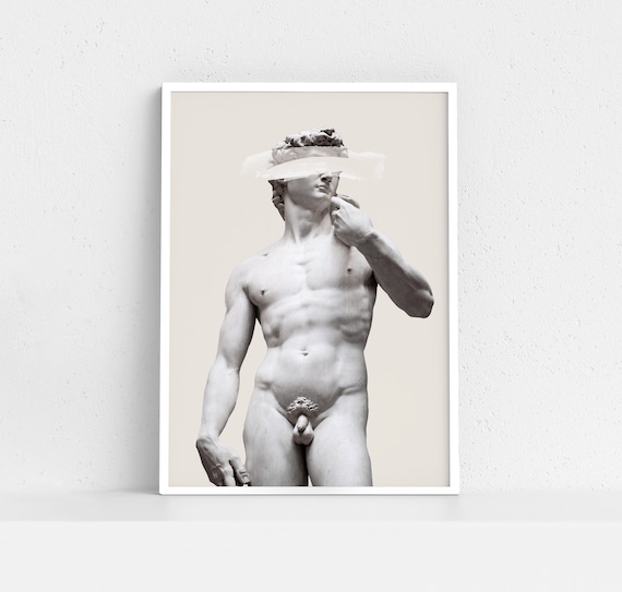 David Statue Printable, Rome statue, Aesthetic Room Decor, Print David, Wall Decor, Greek mythology art, Bust statue, Marble Sculpture