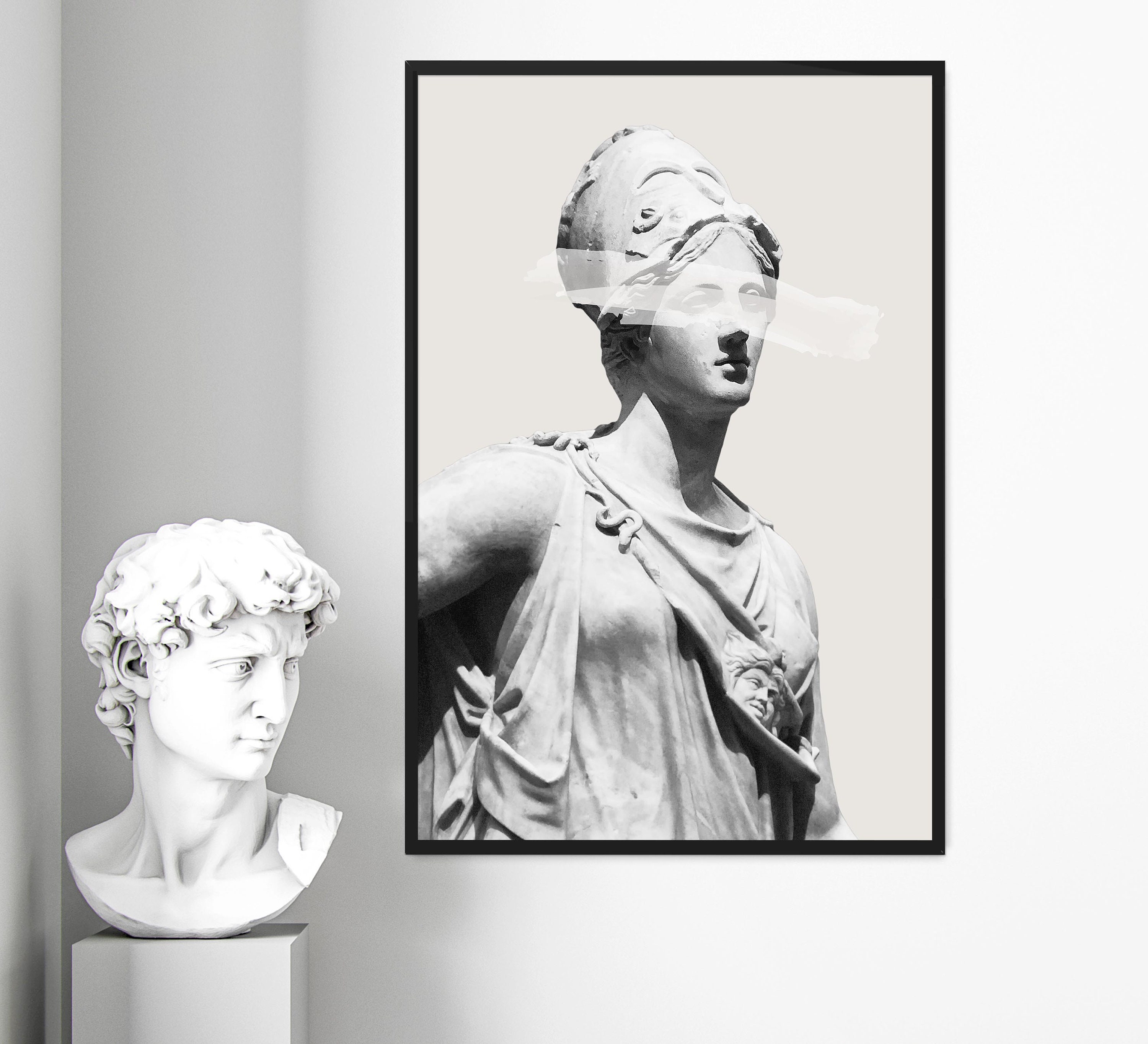 Athena Statue Print Greek statue Print Athena Digital | Etsy