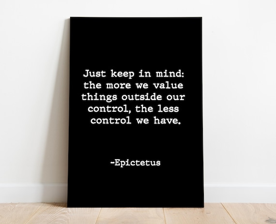 Stoic quote, Epictetus, Stoic Poster, Aesthetic Room Decor,  Life quote, Instant download, Wall art, Marcus Aurelius