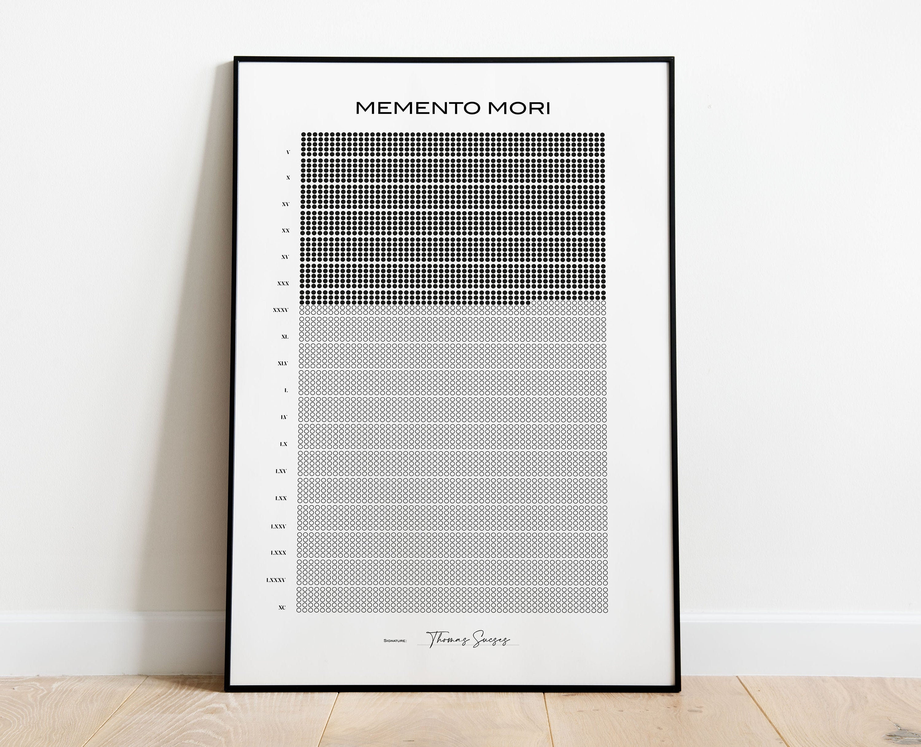 Memento Mori Life Calendar Stoicism Stoic Reflection - Etsy