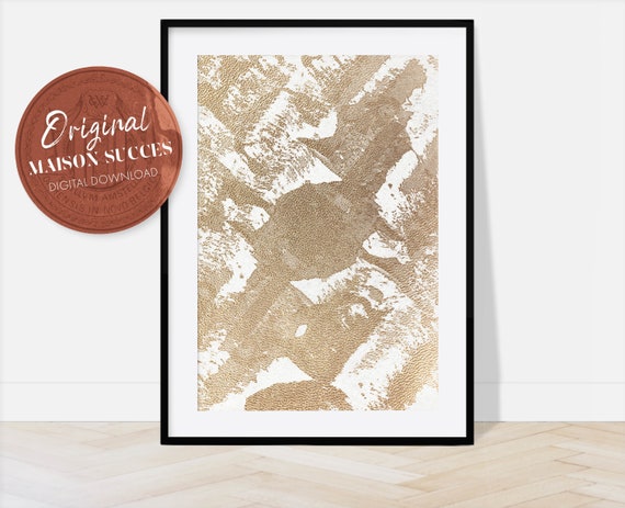 Abstract Gold Wall Art, Aesthetic room decor, Abstract Art Print, Gold Art Print, Gold art, Abstract, Abstract paint Stroke Wall Art.
