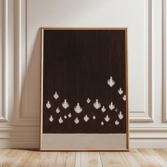 Chandelier Printable Wall Art, Opera Aesthetic Decor, Entryway Print (Digital Download)