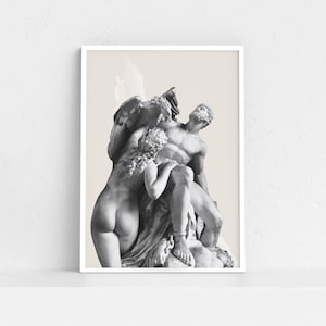Prometheus Statue, Wall Art, Titan, Digital Print, Greek mythology art, Greek Decor, Aesthetic room decor.