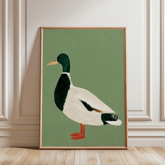 Duck Painting – Mallard Duck Wall Art (Digital Download)