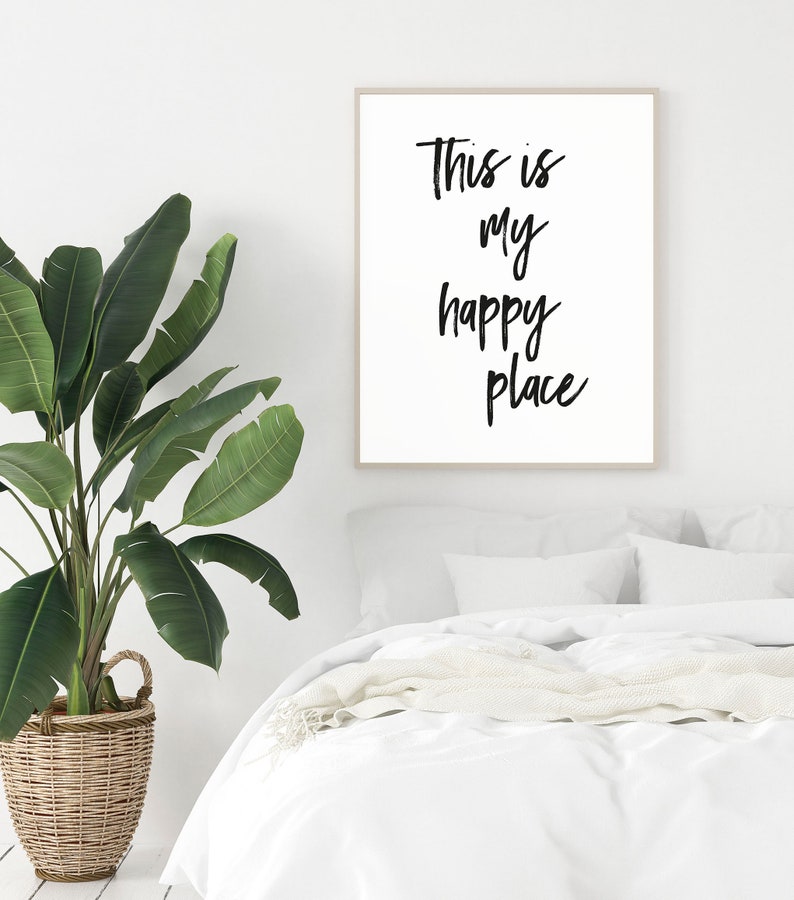 This is My Happy Place Wall Art Printable Instant Download Etsy
