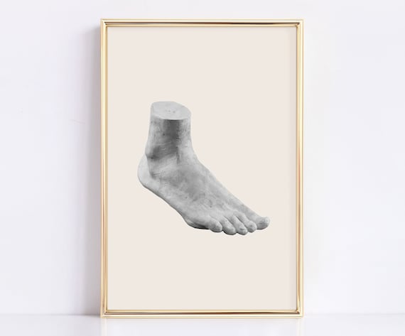 Foot Sculpture wall art, Rome statue, Greek Statue, Digital download, Greek mythology art, Aesthetic Room Decor, Marble Sculpture