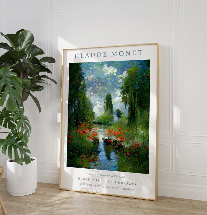 Claude Monet Print Monet Print Printable Art Vintage French - Etsy