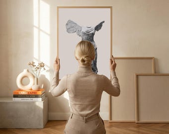 翼のある勝利の女神像プリント、ギリシャ彫刻の壁掛けアート、古典美術