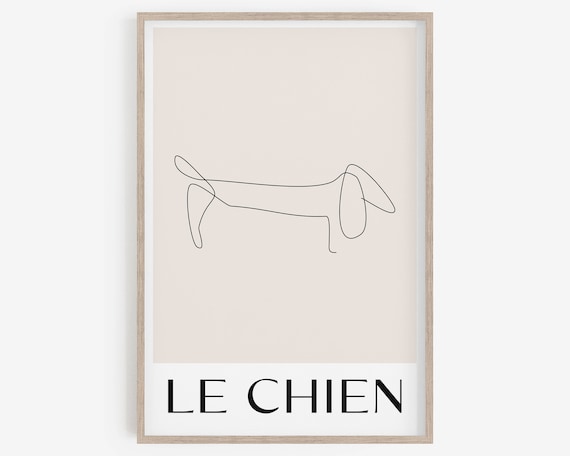Animal Line Drawing, Minimalist kids room decor, Nursery wall decor, Animal Prints, Digital Download, printable wall art, dog print.