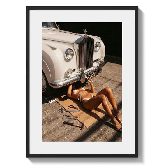 Rolls-Royce Silver Cloud Poster Wall Art, editorial auto print, Exotic Car Decor, gifts for classic car lovers (Digital Download)