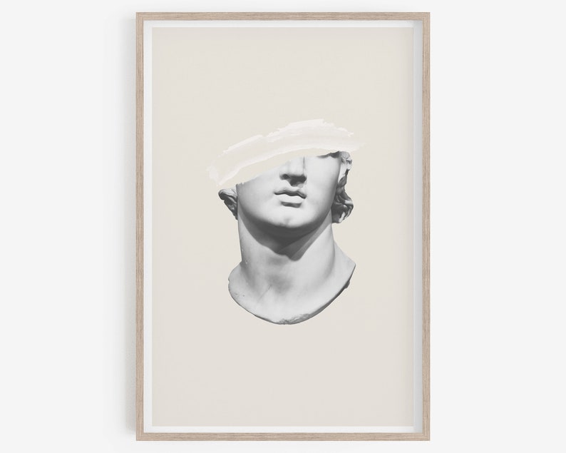 3 Pieces Wall Art Greek Statue Prints Neutral Art Etsy