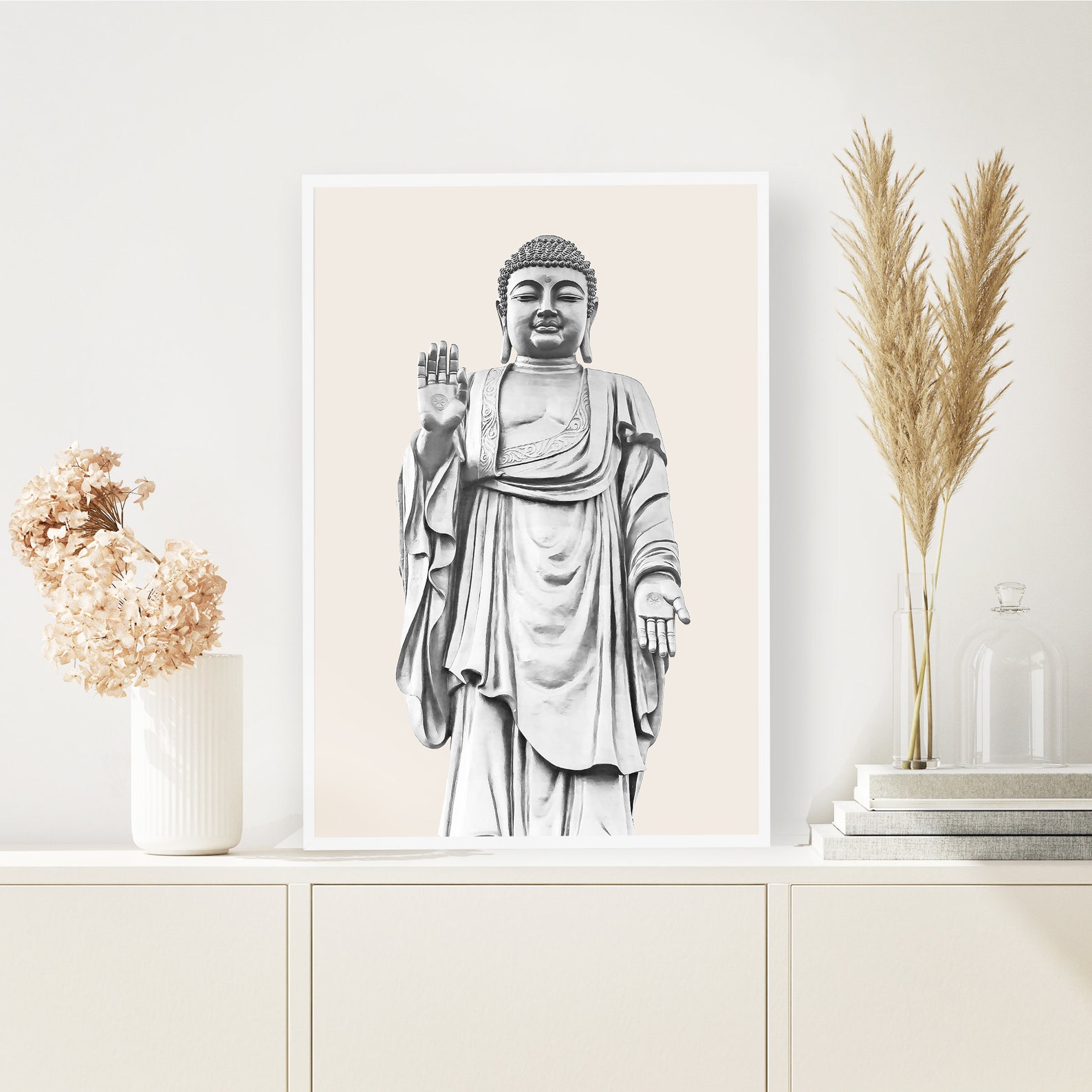 Buddha Statue Printable Buddha Wall Art Buddha Print | Etsy