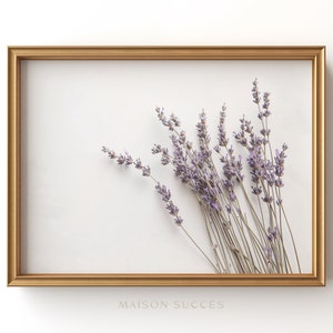 Lavender Branch Wall Art | Provencal Decor | Instant Digital Download | Large Wall Art | Rustic Farmhouse Decor | Maison Succes Original