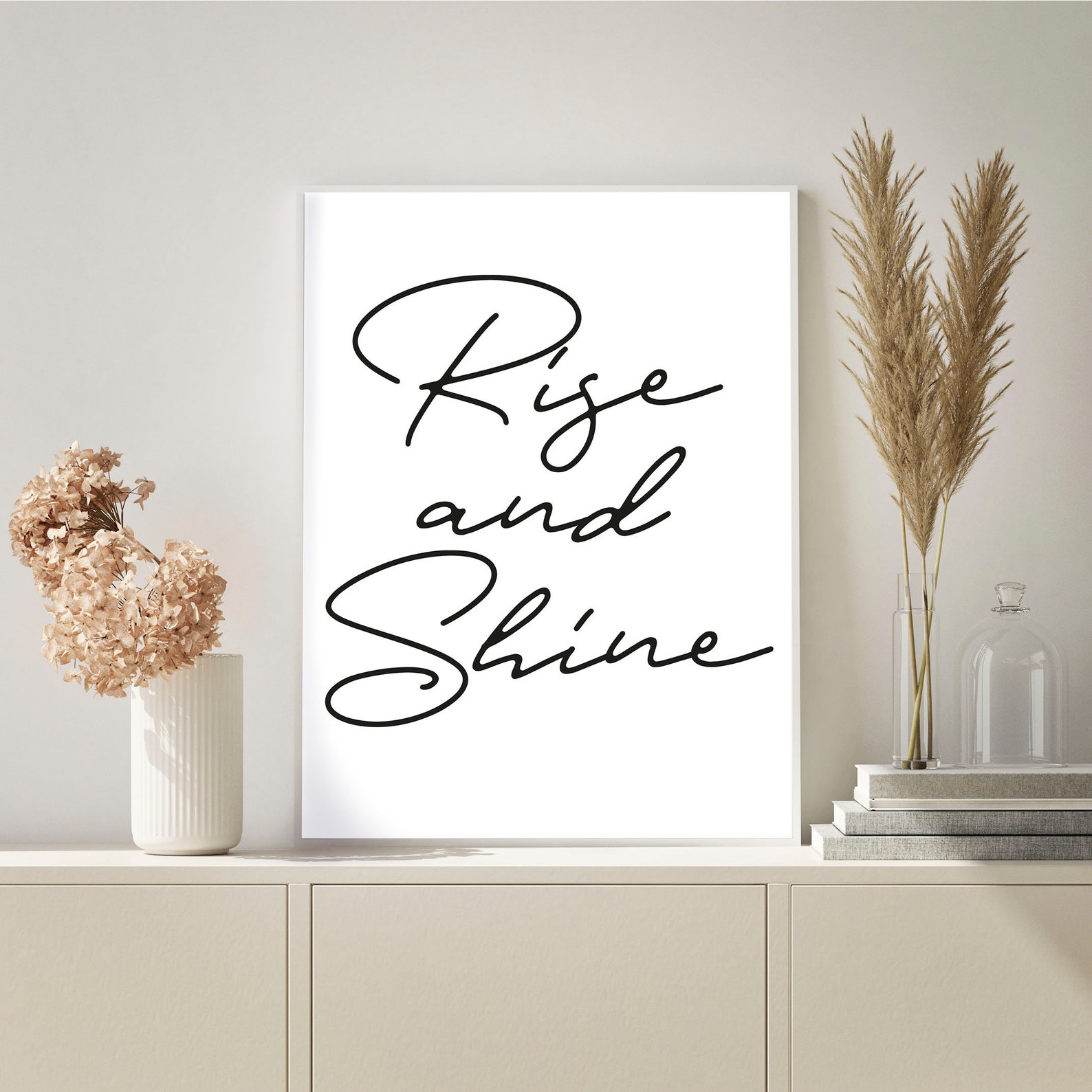 Rise and Shine Wall Art Printable Instant Download Printable Etsy