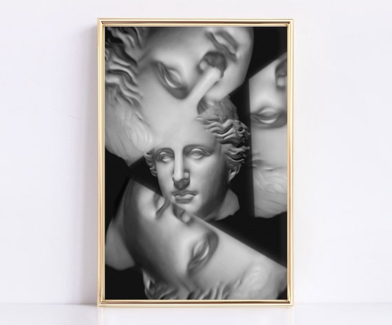 Venus Statue wall art printable, Famous Rome statue, Digital download, Greek mythology art, Bust statue, Marble Sculpture, Living room decor