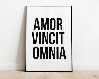 Latin Love Quote Etsy Australia