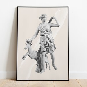 Artemis Statue Printable Goddess Statue Greek Statue | Etsy