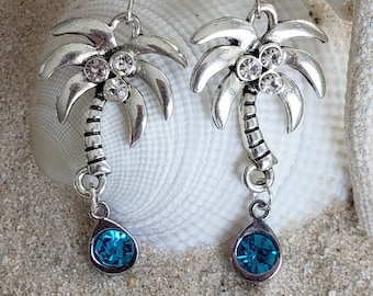 Its All About...You Palm Tree Stainless Steel Clasp Clip on Charm 74D