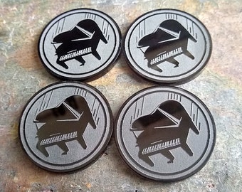 Malifaux pianomärkarpennor (4 x 40 mm)