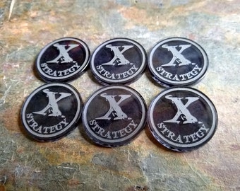 Malifaux Strategy Markers (set of 6 x 30mm)