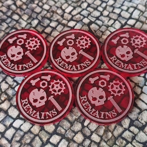 Malifaux Remains Markers (Set of 6 X 30mm)