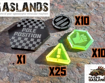 Gaslands Token Set (46 tokens)