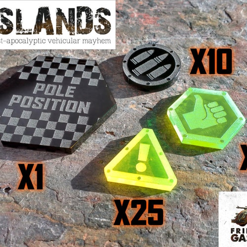 Gaslands Token Set 46 Tokens - Etsy