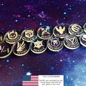 Magic Condition tokens - MTG Magic The Gathering Compatible (Set of 13)