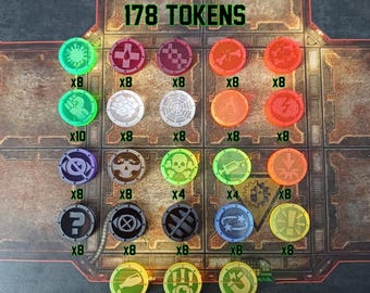 Hive War Mega Bundle Token Set (178 Tokens) - Laser Cut