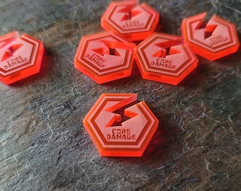 Netrunner - Core Damage tokens- set of 6