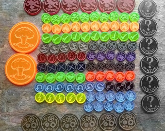 Malifaux 3E-tokenbundel (115 tokens)