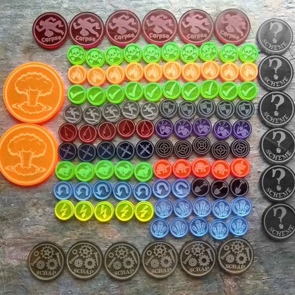 Malifaux 3E-tokenbundel (115 tokens)