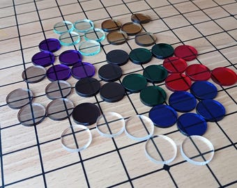 Tinted colour, Dry-erase Resource Tokens for RPGs Wargames, Boardgames