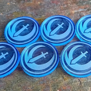 Malifaux Strike Markers (set of 6 x 30mm)