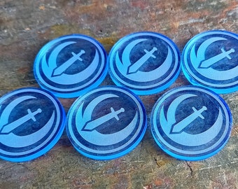 Malifaux Strike Markers (set of 6 x 30mm)