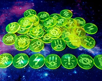 Grim Dark Master Set (laser cut tokens, 40k 11th ed compatible)