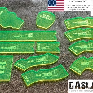 Gaslands Maneuver Template Set