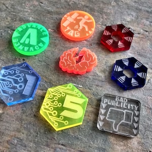 Netrunner Token Set (78 Tokens) - Laser cut