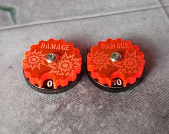 Wargame Damage Counter Dial (0-10, Set of 2)