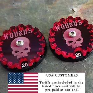 Wargame Wound Tracker Dials (0-20) - Set of 2