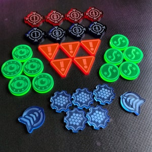 X-Wing compatible laser cut token set (30 Tokens)