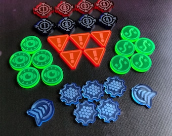 X-Wing compatible laser cut token set (30 Tokens)