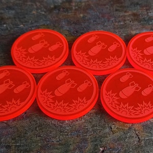 Malifaux Assault Markers (set of 6 x 30mm)